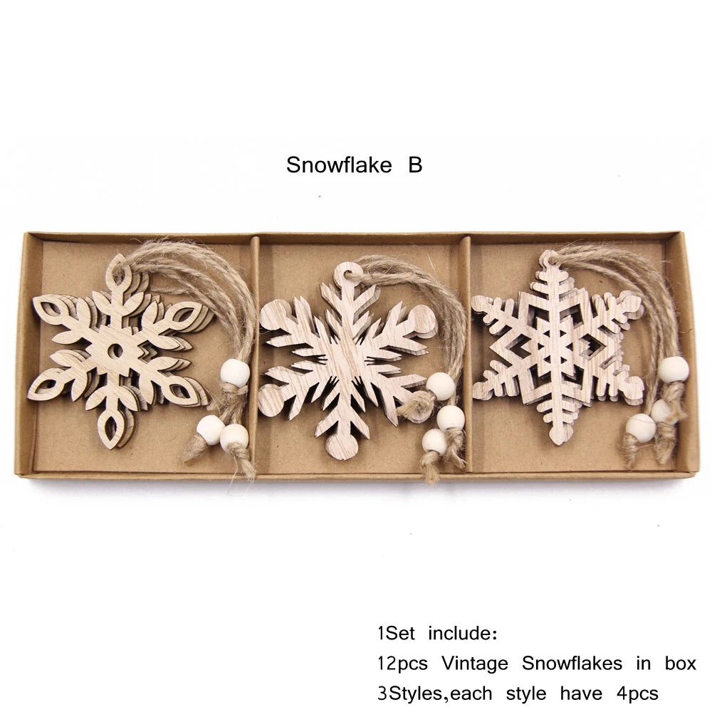 Wooden Hollow Snowflake