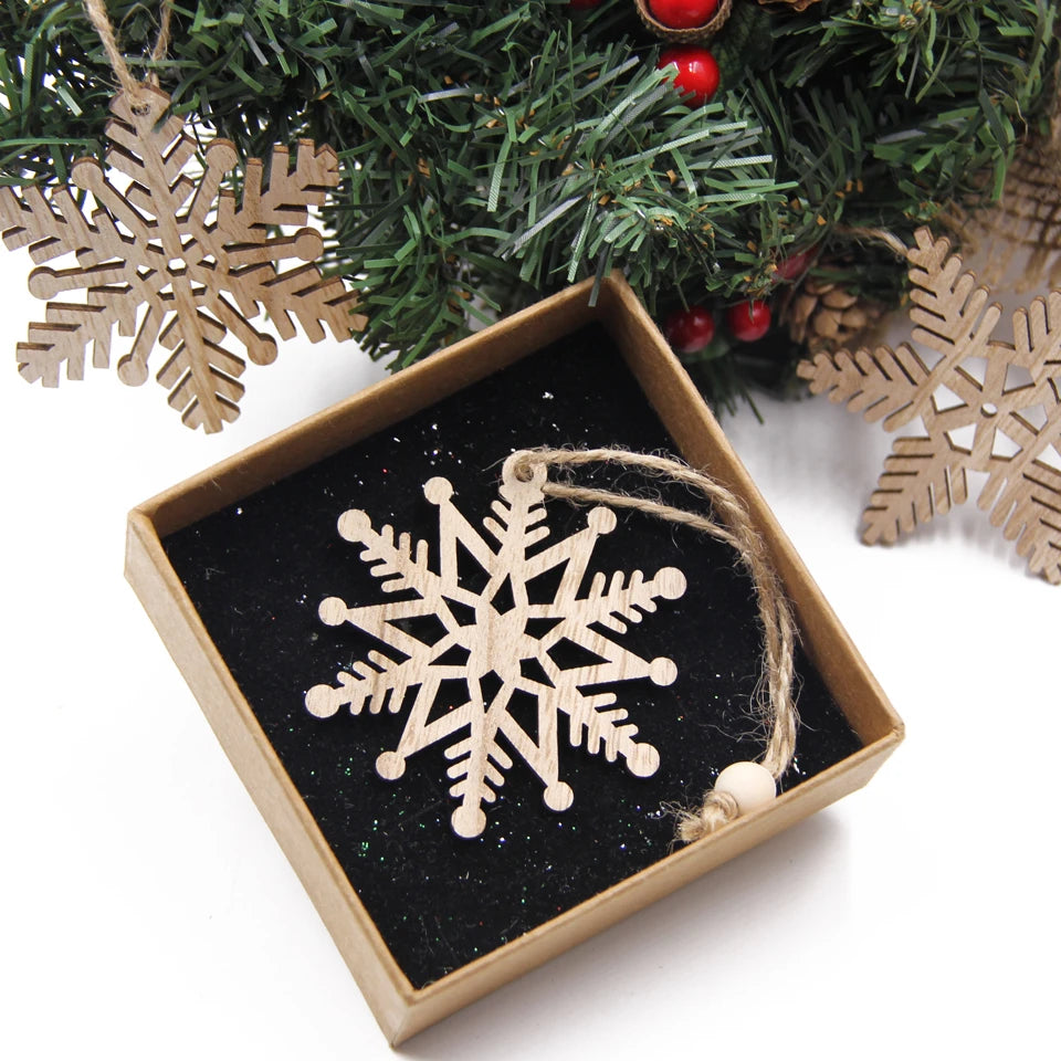 Wooden Hollow Snowflake
