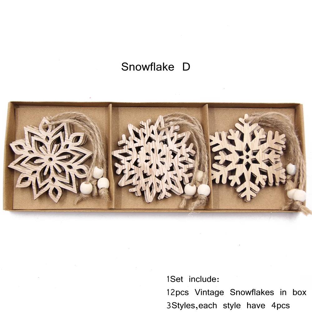Wooden Hollow Snowflake