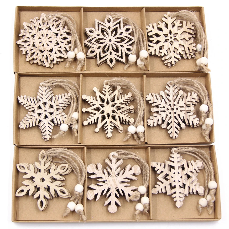 Wooden Hollow Snowflake