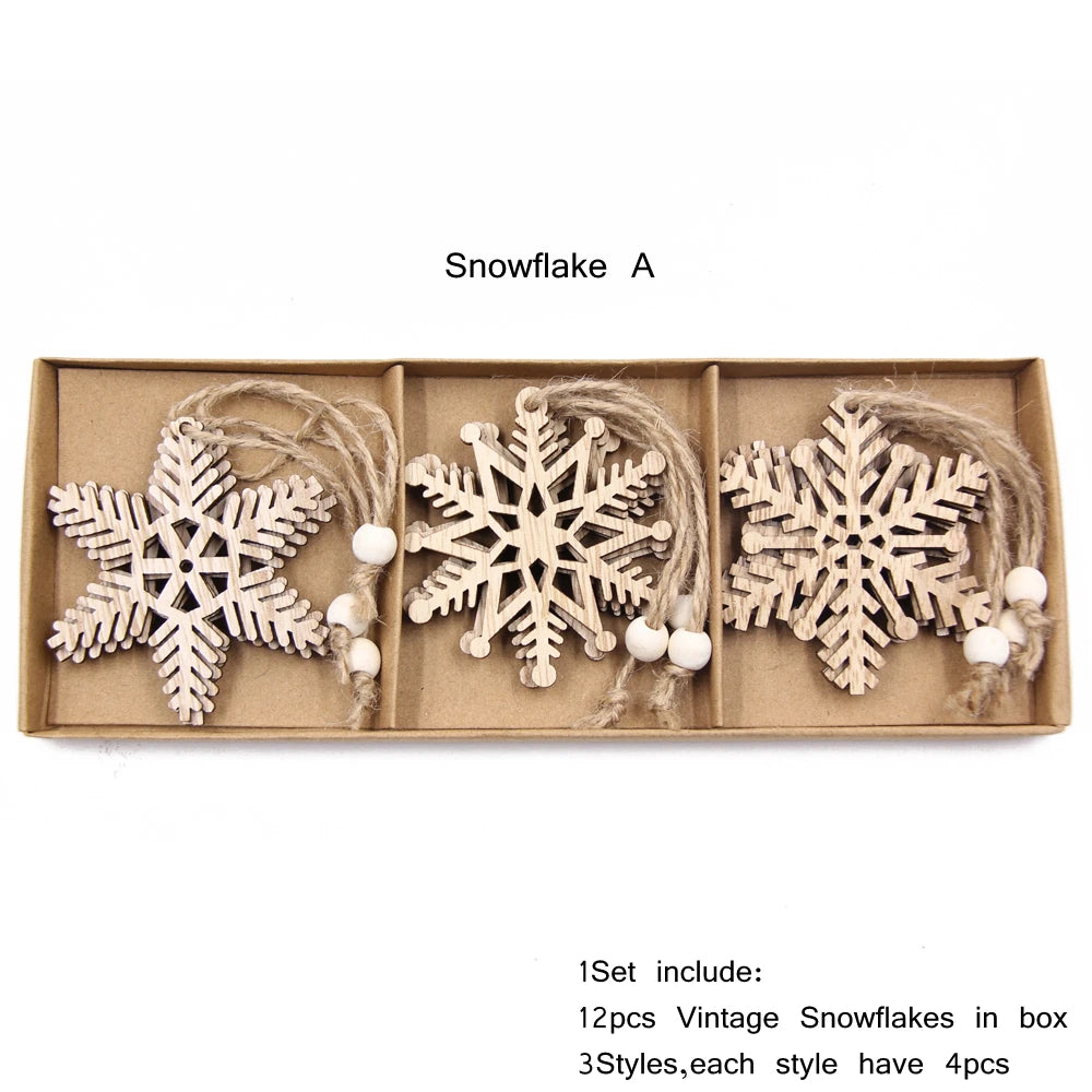 Wooden Hollow Snowflake