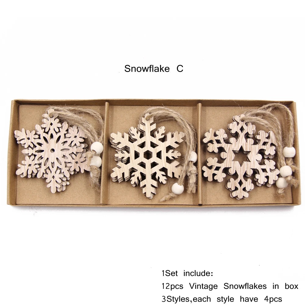 Wooden Hollow Snowflake