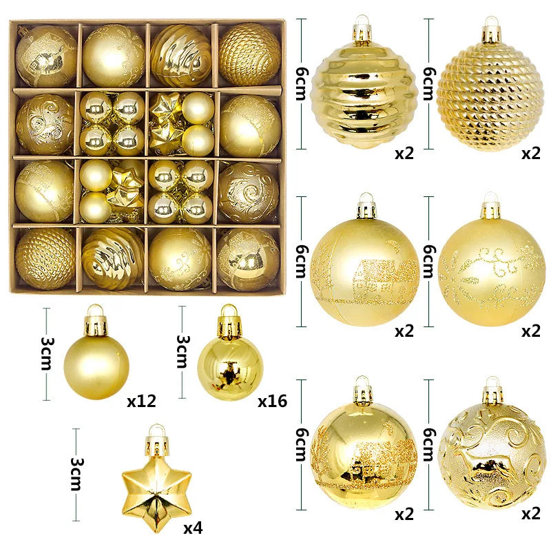 Holiday Ornament Set (44 pcs)
