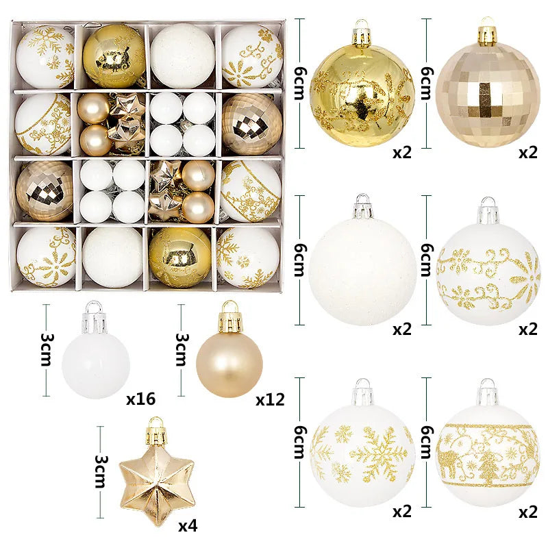 Holiday Ornament Set (44 pcs)