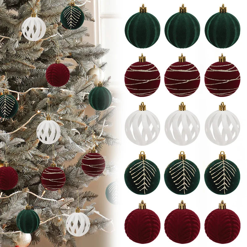30Pcs 6cm Christmas Ball Ornaments