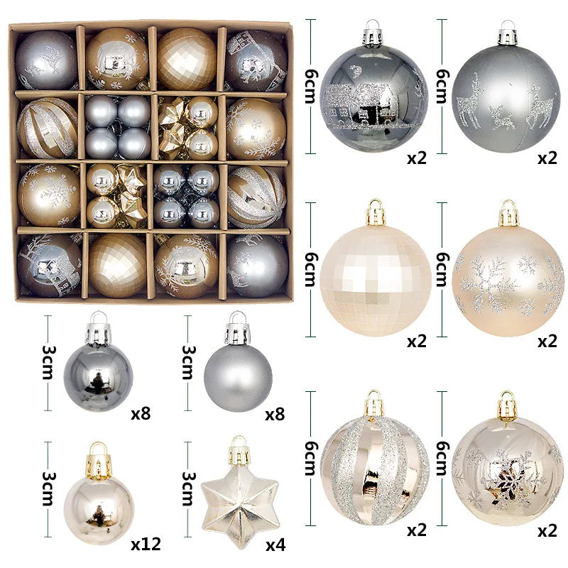 Holiday Ornament Set (44 pcs)