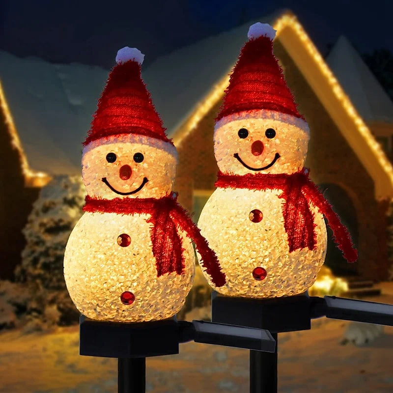 Solar Light Snowman Outdoor