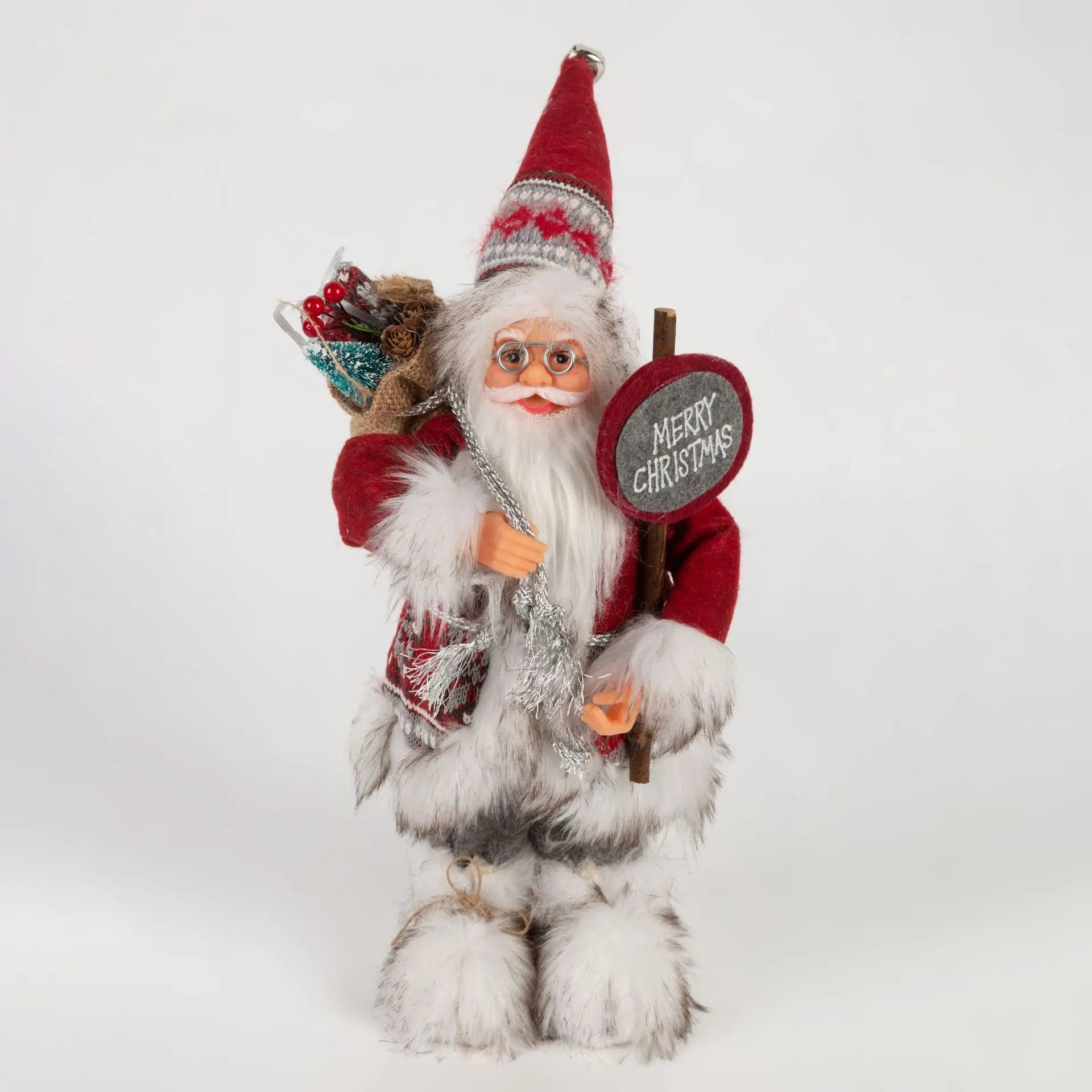 Set of 3 Santa Claus figurines