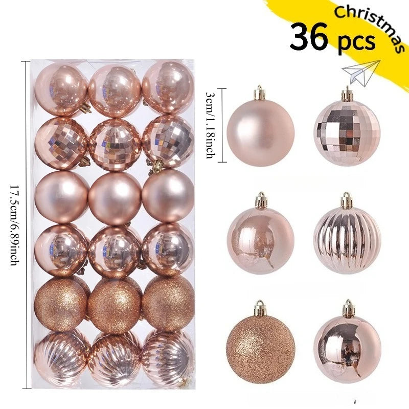 Classic Christmas Balls (36 pcs)