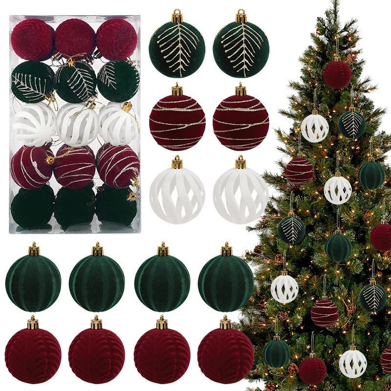 30Pcs 6cm Christmas Ball Ornaments