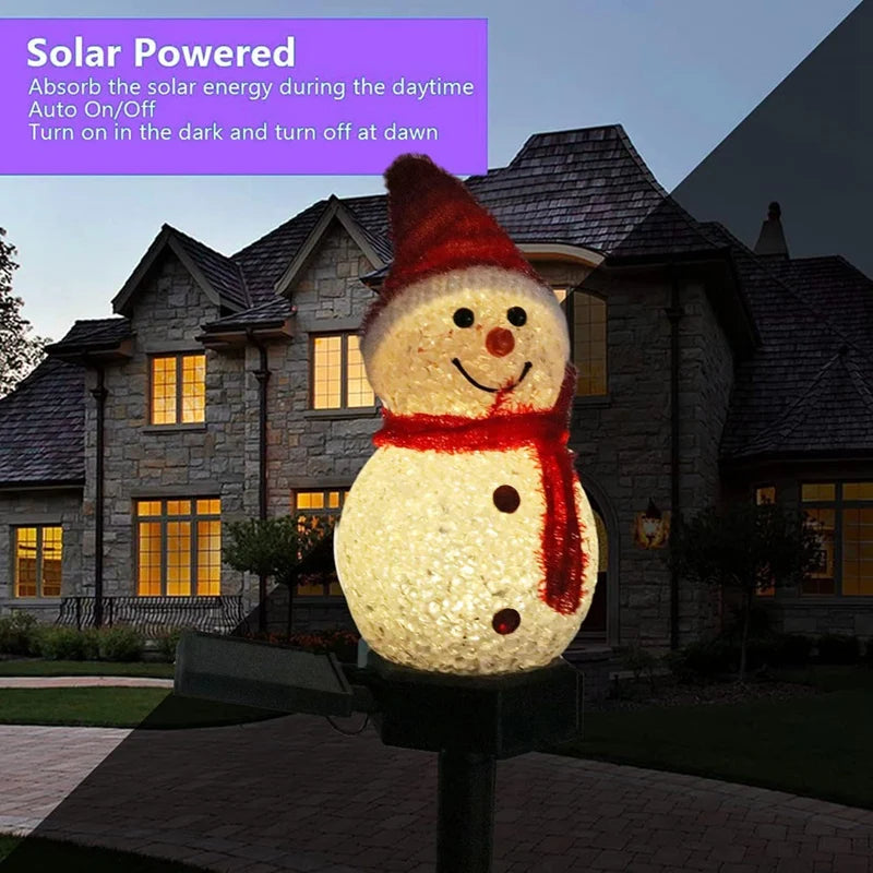 Solar Light Snowman Outdoor