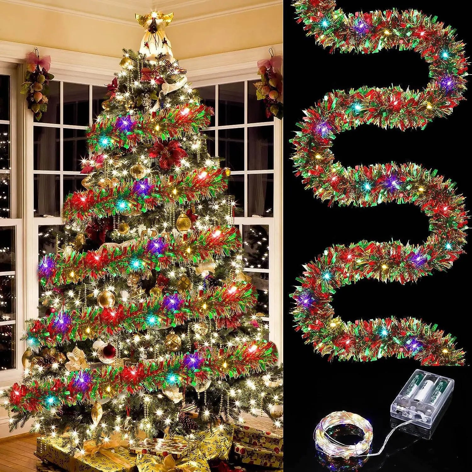 LED Christmas Garland Lights