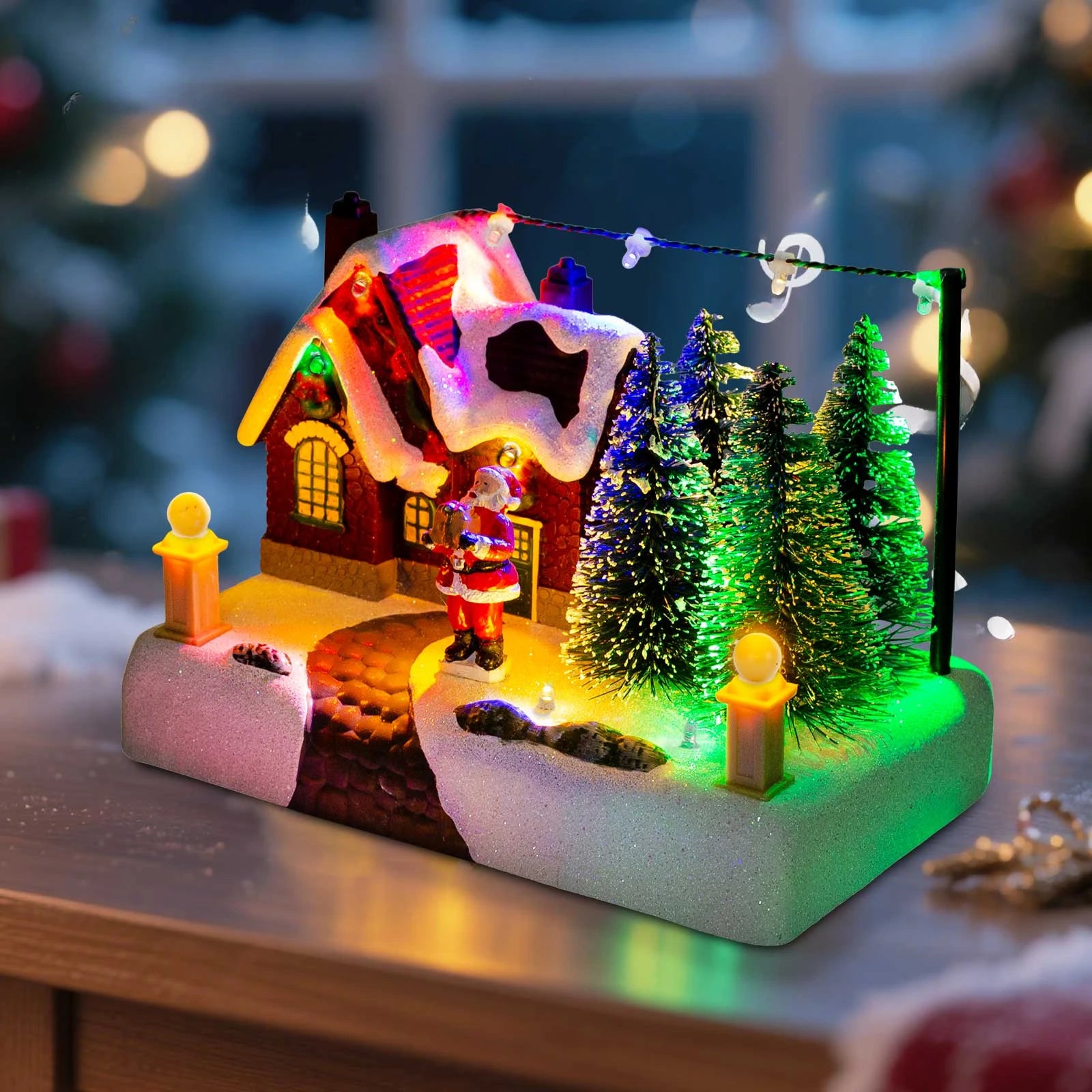Christmas Village Building with Lights
