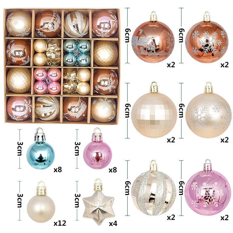 Holiday Ornament Set (44 pcs)