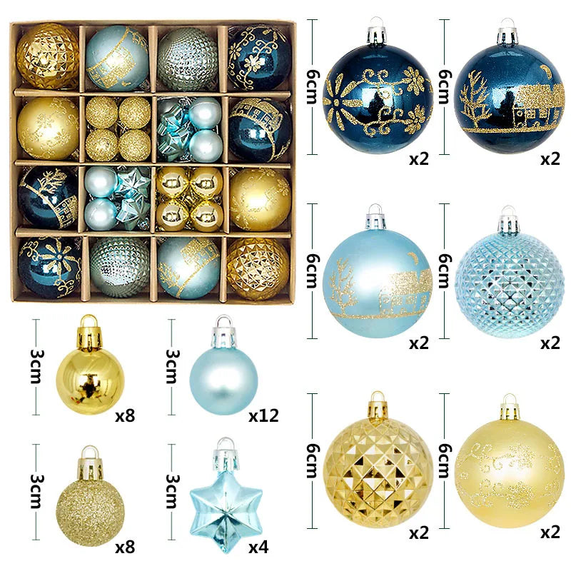 Holiday Ornament Set (44 pcs)