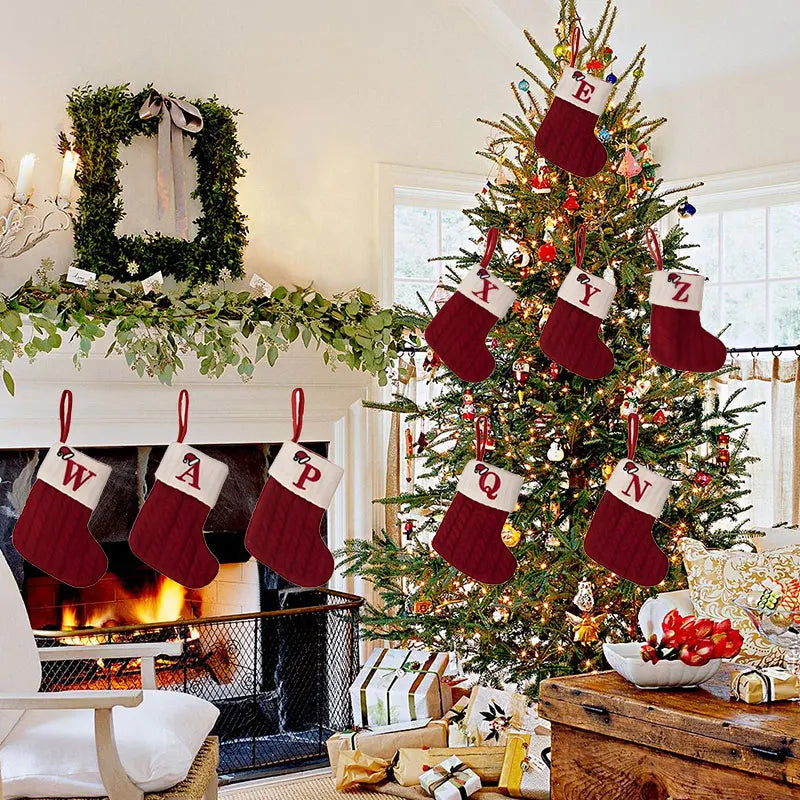 Knitted Alphabet Stockings