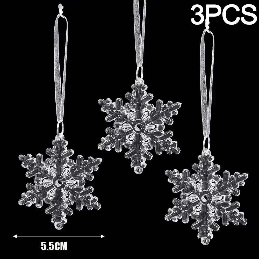 Christmas Transparent Icicle Snowflake