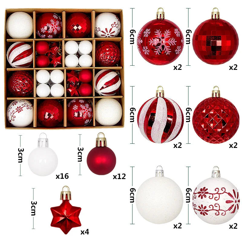 Holiday Ornament Set (44 pcs)