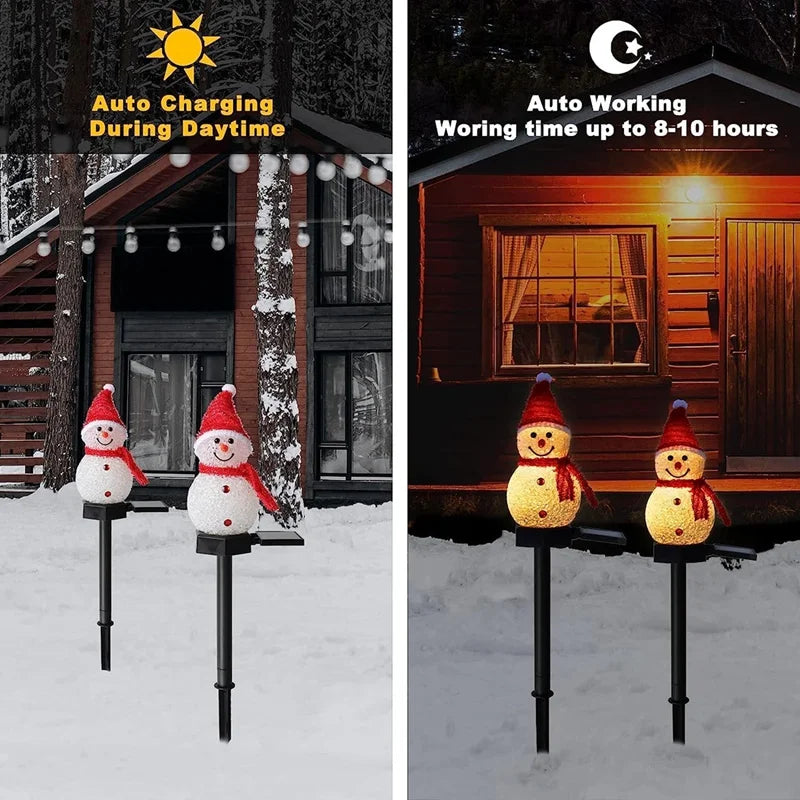 Solar Light Snowman Outdoor