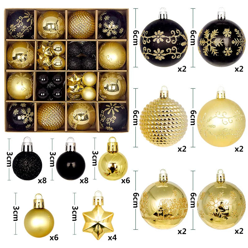 Holiday Ornament Set (44 pcs)