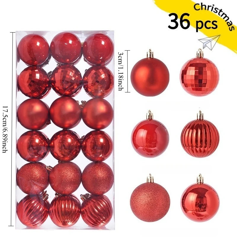 Classic Christmas Balls (36 pcs)