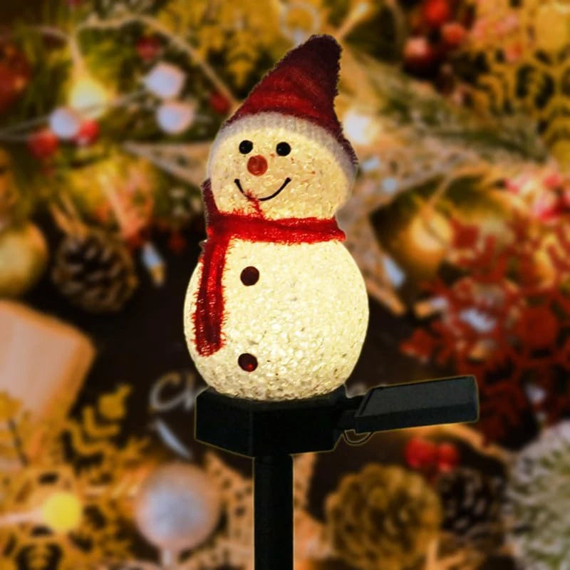 Solar Light Snowman Outdoor