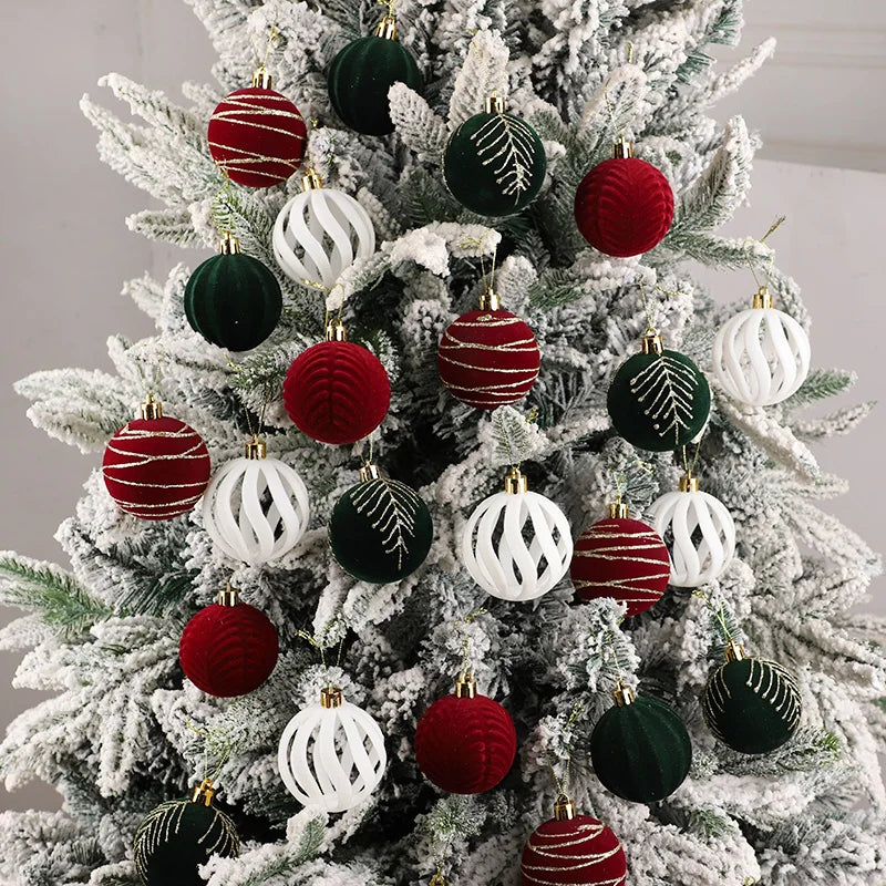 30Pcs 6cm Christmas Ball Ornaments