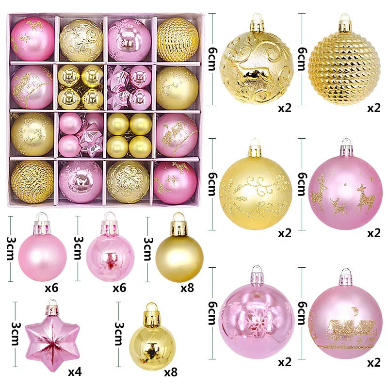 Holiday Ornament Set (44 pcs)