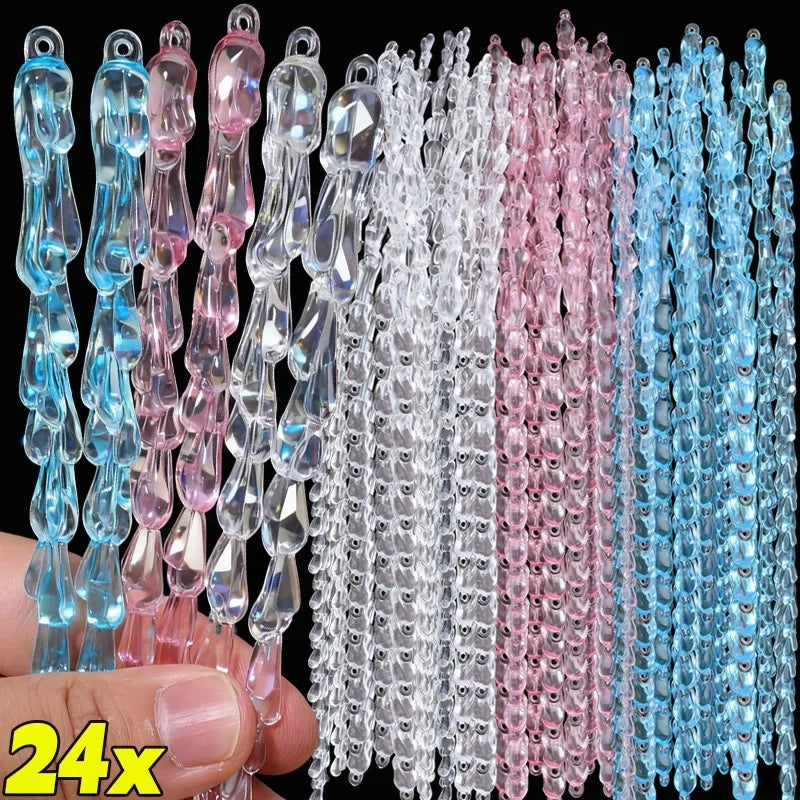 Christmas Transparent Icicle Snowflake