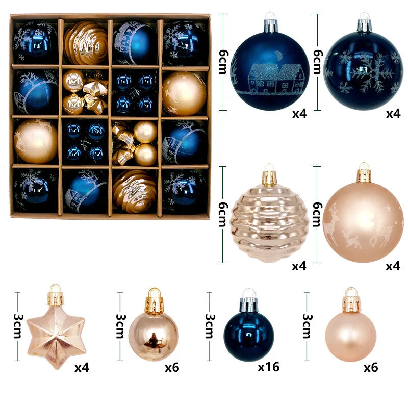 Holiday Ornament Set (44 pcs)