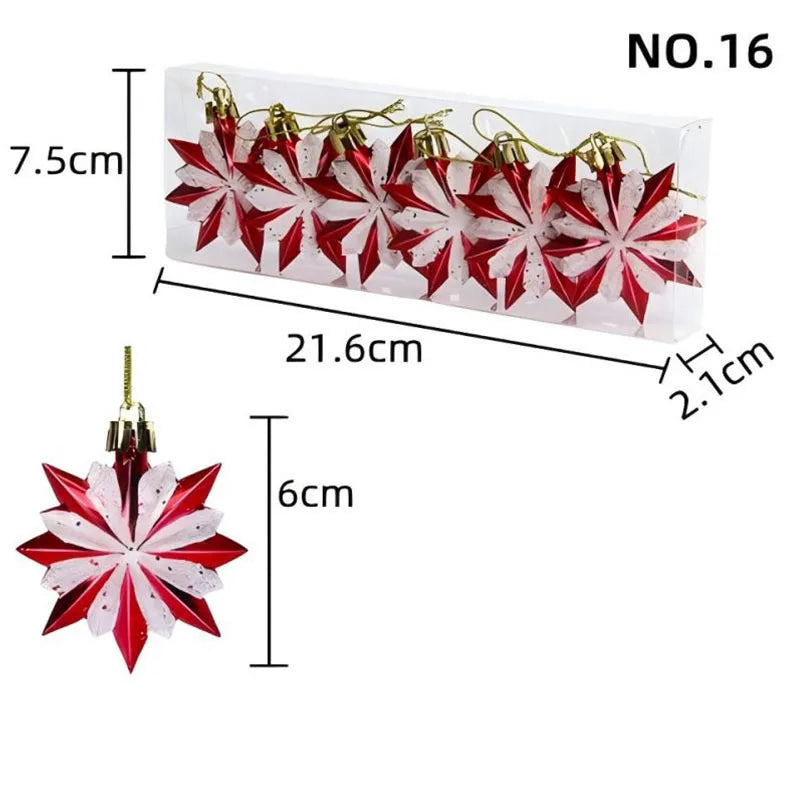 6PCS Christmas Lollipop Candy Ornaments