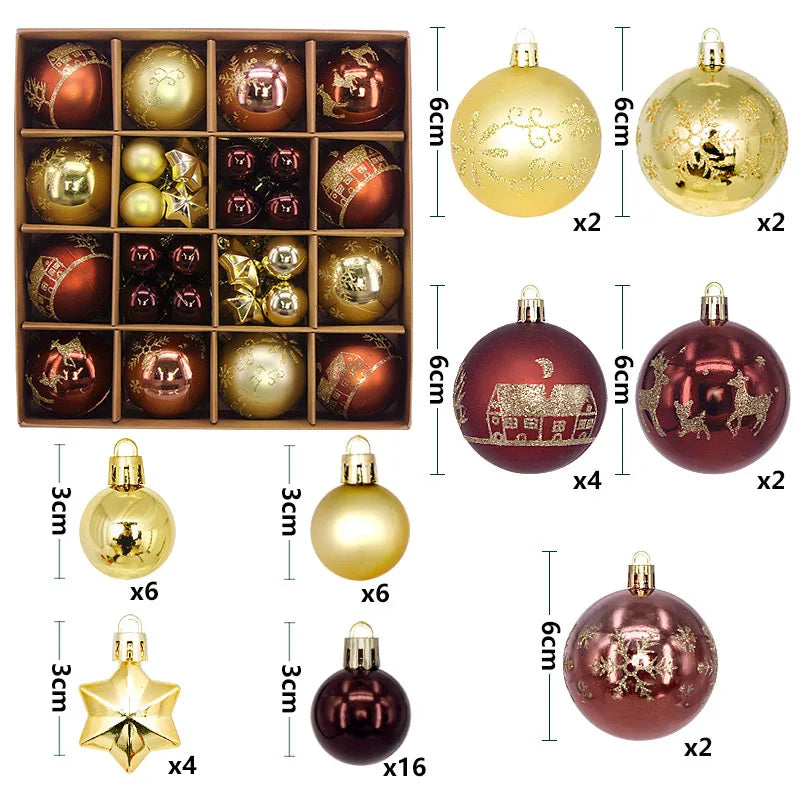 Holiday Ornament Set (44 pcs)