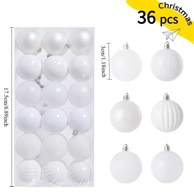 Classic Christmas Balls (36 pcs)