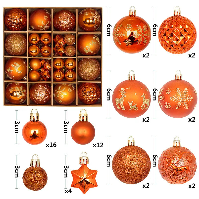 Holiday Ornament Set (44 pcs)