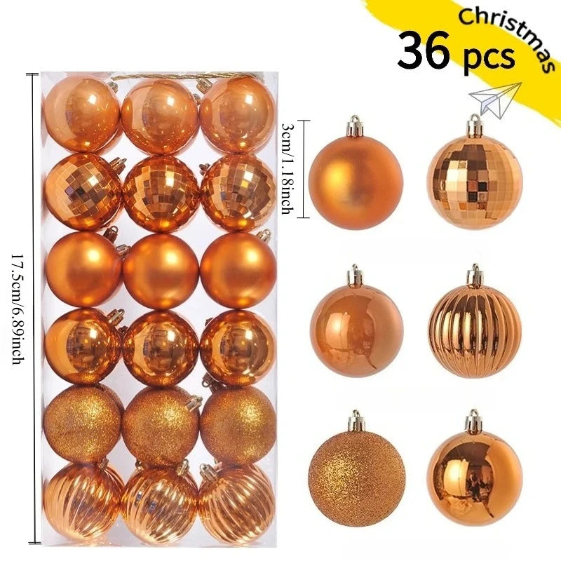 Classic Christmas Balls (36 pcs)
