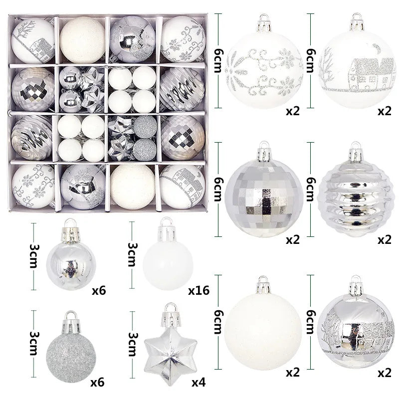 Holiday Ornament Set (44 pcs)