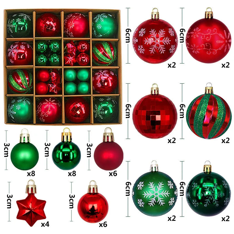 Holiday Ornament Set (44 pcs)