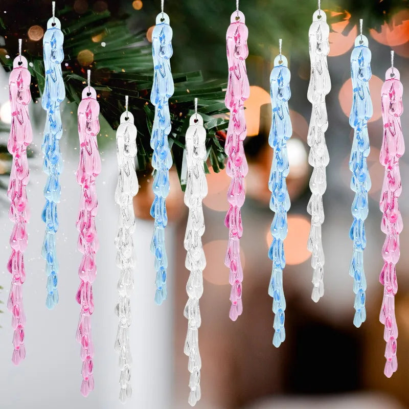 Christmas Transparent Icicle Snowflake