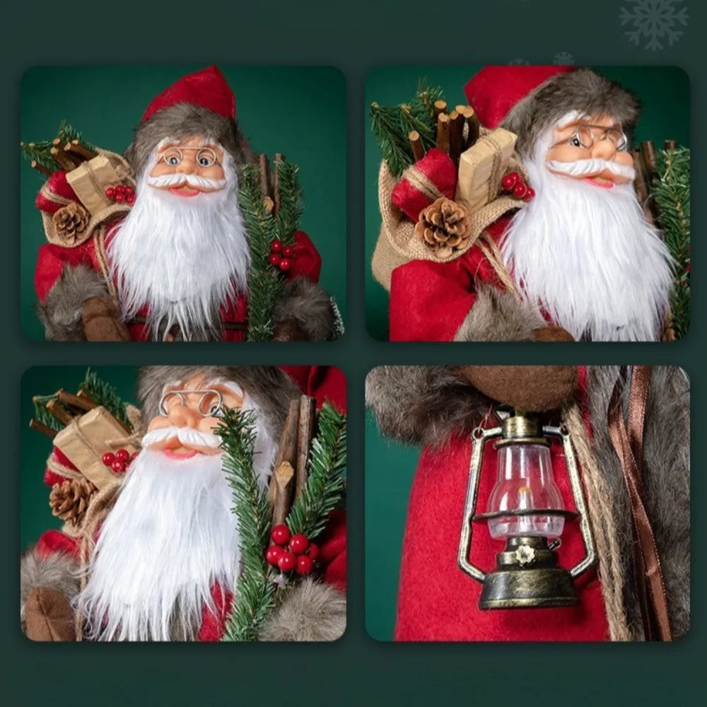 Set of 3 Santa Claus figurines