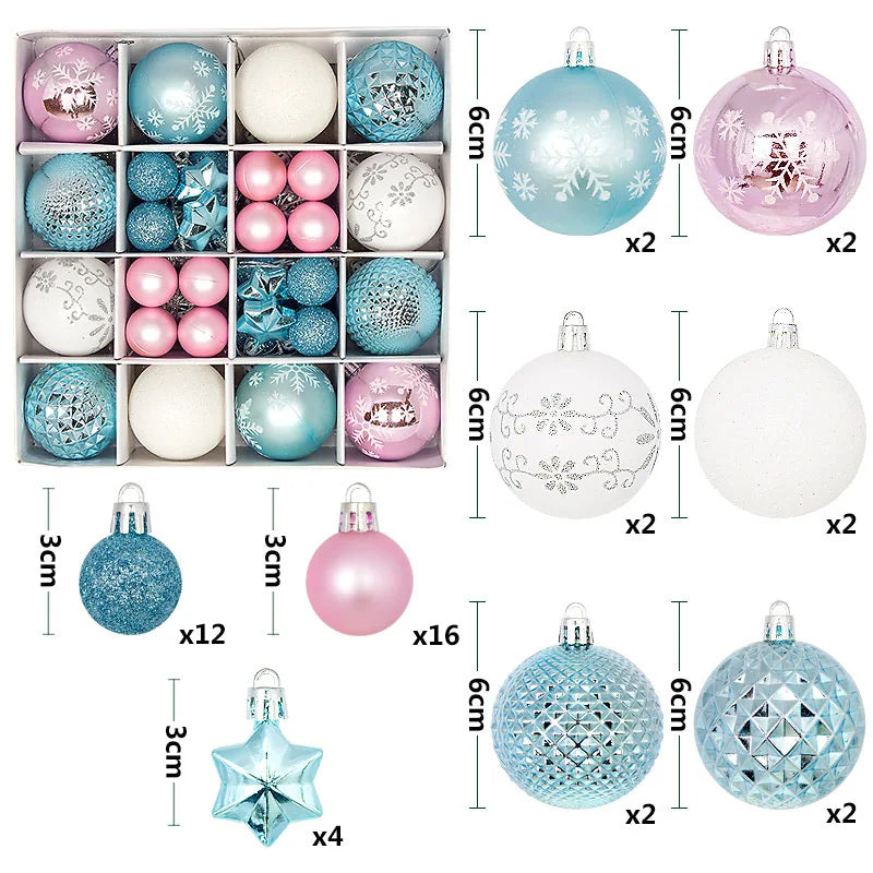 Holiday Ornament Set (44 pcs)