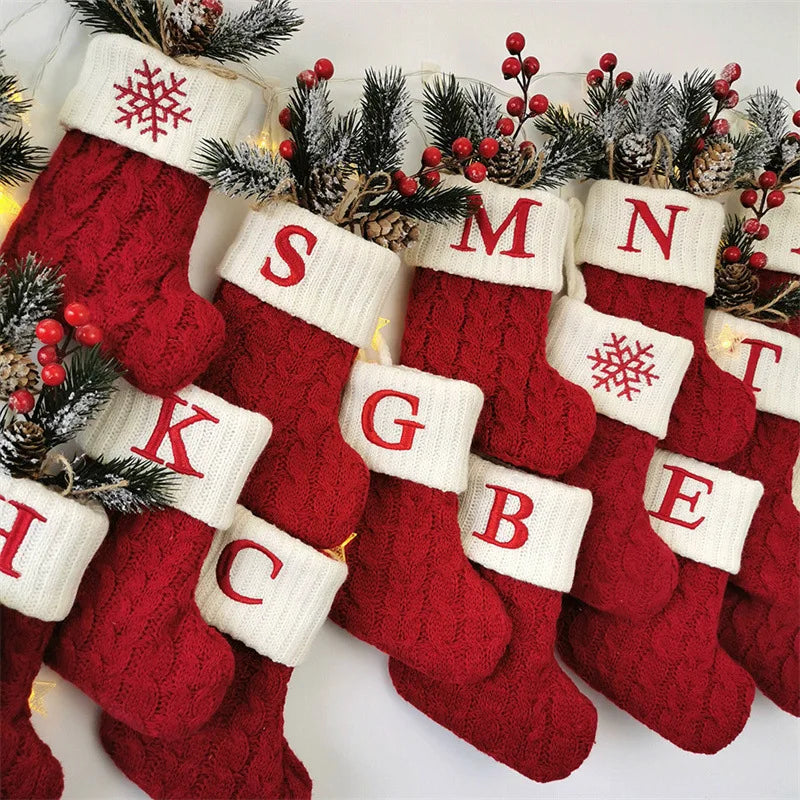 Knitted Alphabet Stockings