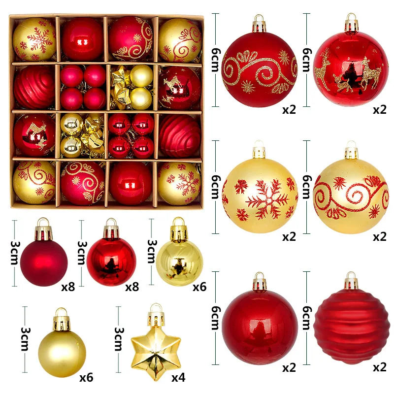 Holiday Ornament Set (44 pcs)