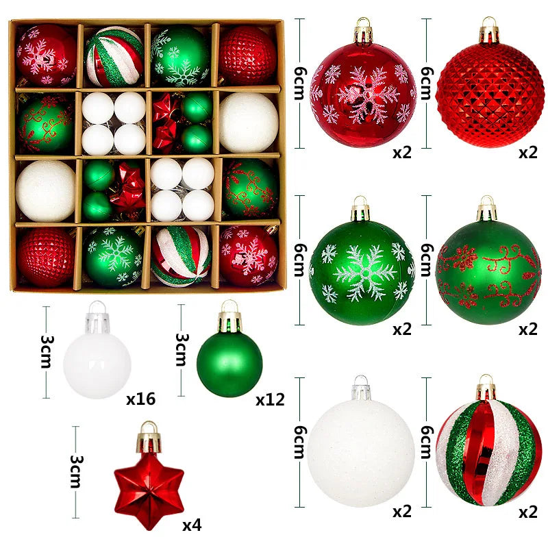 Holiday Ornament Set (44 pcs)