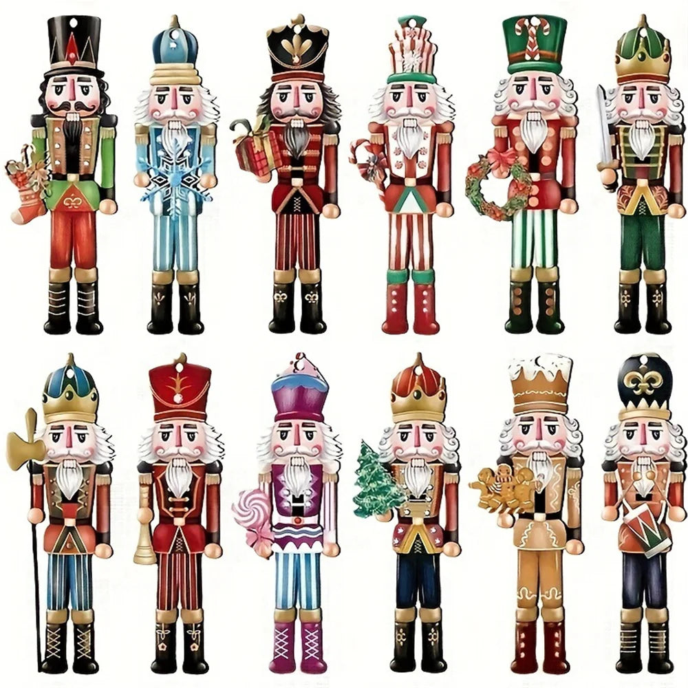 12pcs Christmas Nutcracker