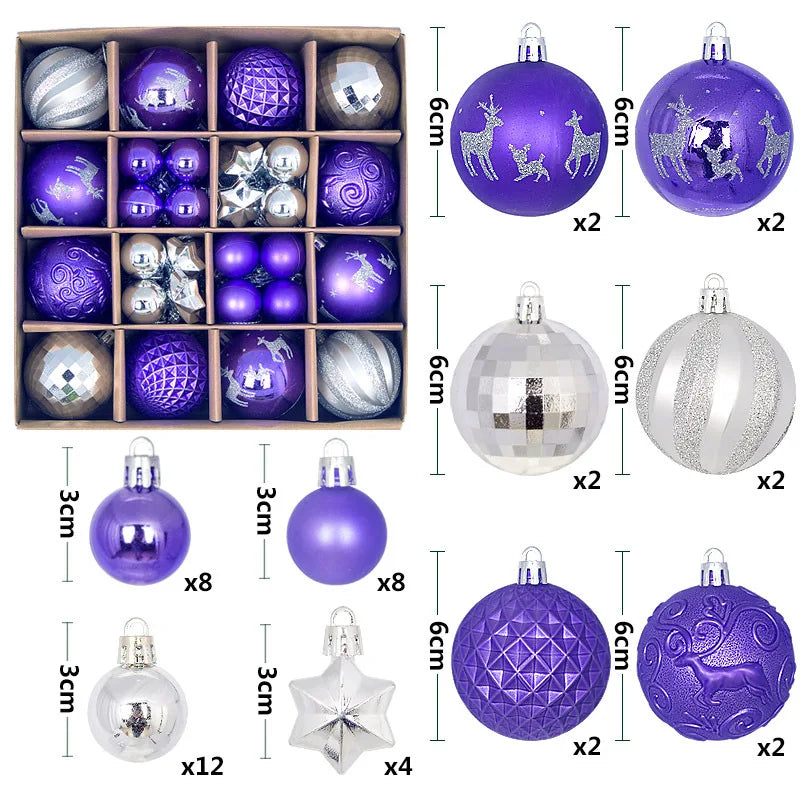 Holiday Ornament Set (44 pcs)