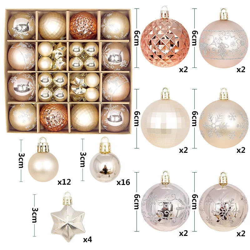 Holiday Ornament Set (44 pcs)