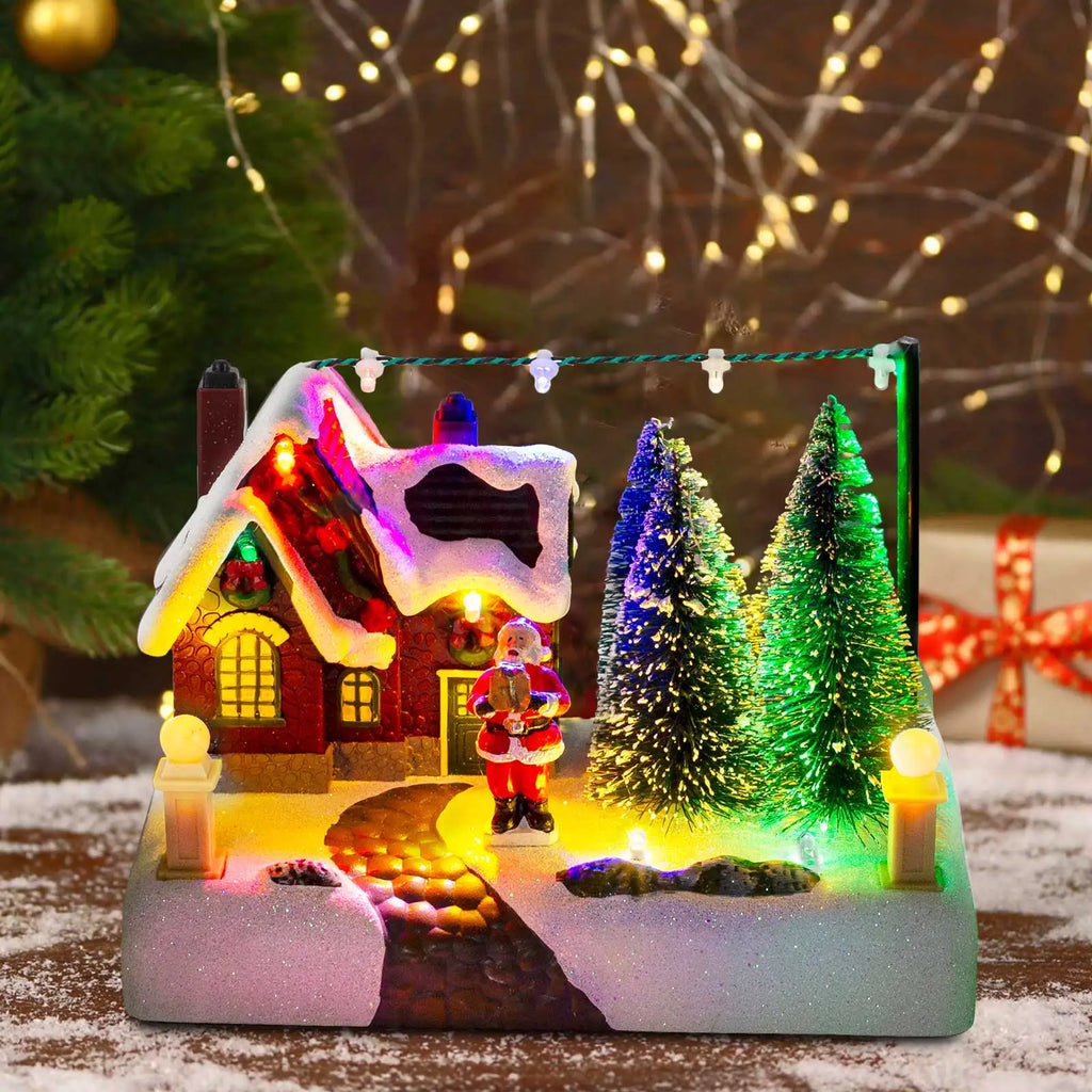 Christmas Village Building with Lights