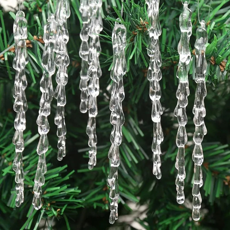 Christmas Transparent Icicle Snowflake