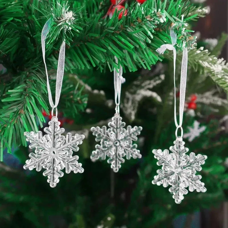 Christmas Transparent Icicle Snowflake