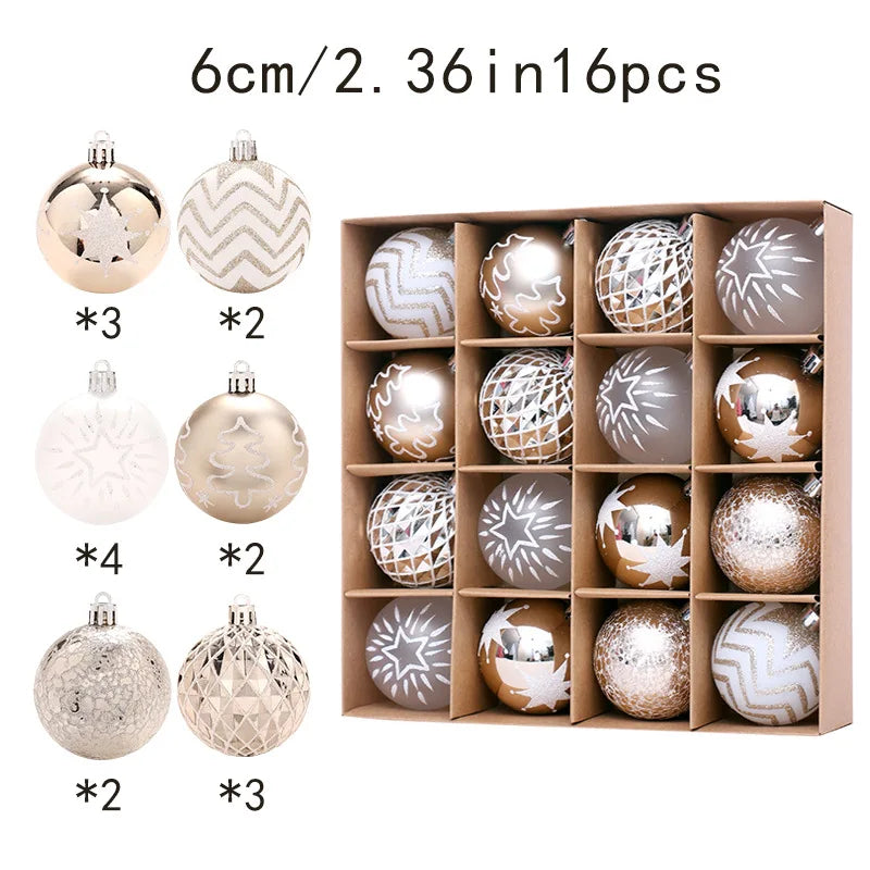 Christmas Ornaments Set 16/44 pcs